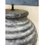 Lampa ceramiczna prążkowana Rustykalna z abażurem 92cm